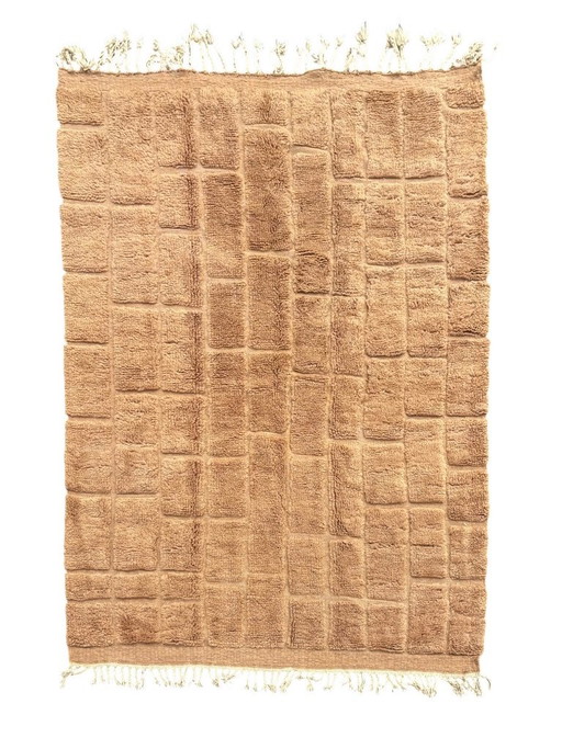 Nieuw modern Marokkaans Mrirt-tapijt 200x300 cm – Wolstructuur – Handgemaakt in Marokko (photo 2 of 10)
