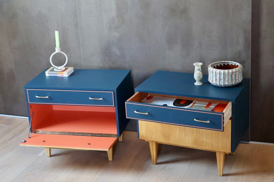 Image 1 of The Tuscan Line Pair – Mid-Century Nightstands