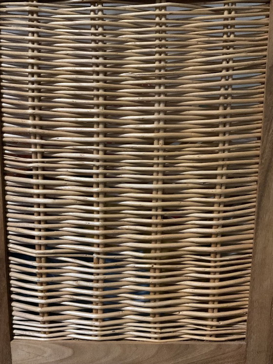 Woven Wicker 3-Panel Room Screen – Wood (photo 12 of 13)