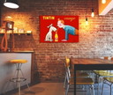 "Tintín Naranja" Ilustración de un refresco por Savignac según Hergé - Póster 100 x 70 cm