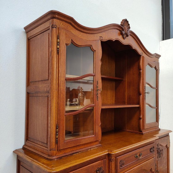 Credenza con Vetrina Vintage Cassettiera Mobile a Parete – Credenze con vetrina, Glass, Wood (photo 11 of 17)