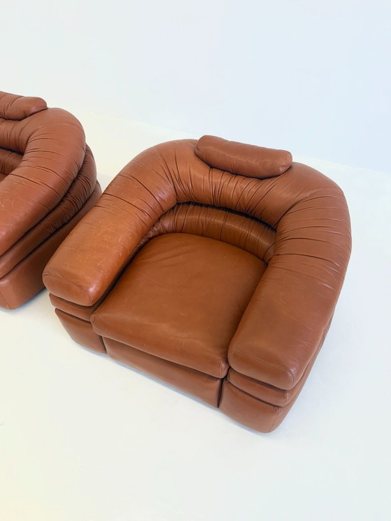 Image 1 of Vintage Straccio Fauteuils van De Pas, D’Urbino en Lomazzi voor Zanotta