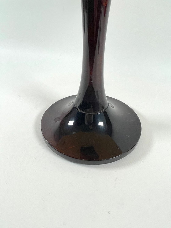 Image 1 of Aldo Tura Side Table Goat Leather Italy