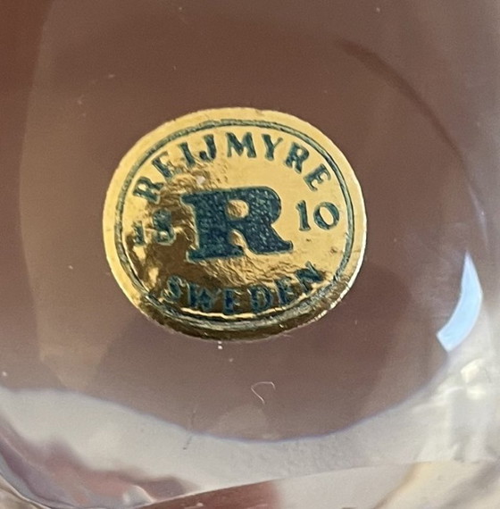 Image 1 of Reijmyre Glass - Figura di cristallo raffigurante un gatto seduto, design Tyko Axelsson