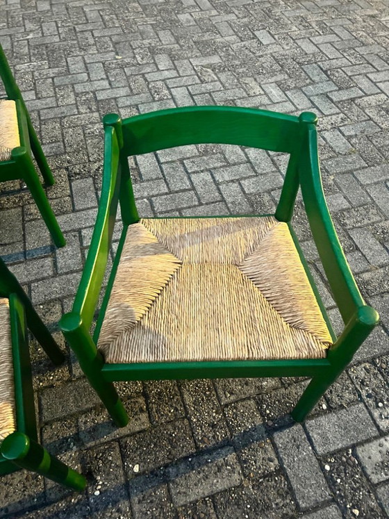 Image 1 of Cassina „Carimate“ Dining Set (7 pieces) - attributed to Vico Magistretti , 1960s