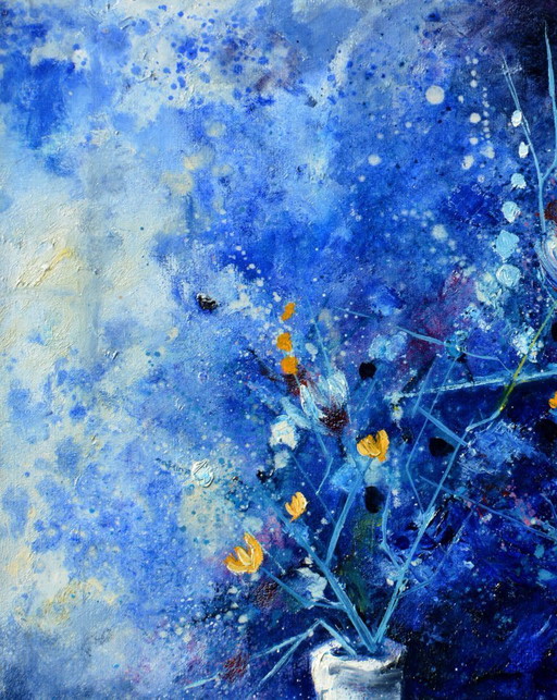 Blue abstract still life