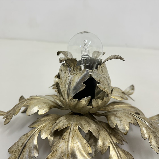 Image 1 of Ceiling Lamp Leaf Hollywood Regency