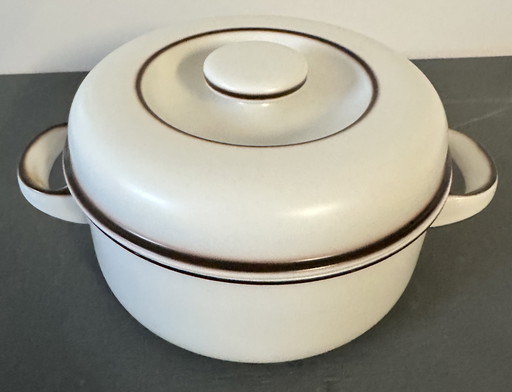 Vintage Thomas Flammfest Ovenschaal met Deksel – Scandic Shadow – Hertha Bengtson – Ø 19 cm