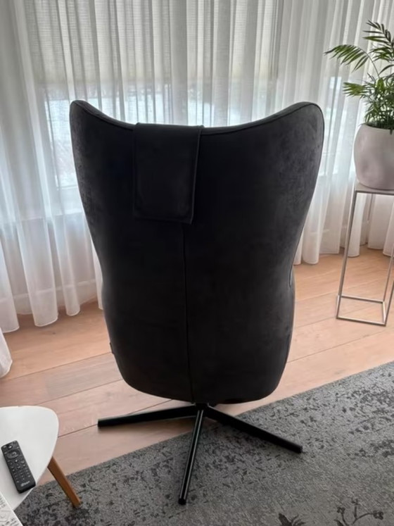 Set Van 2 Relaxstoelen Prominent, Type A-101 – Fauteuils, Leather, Metal (photo 4 of 6)