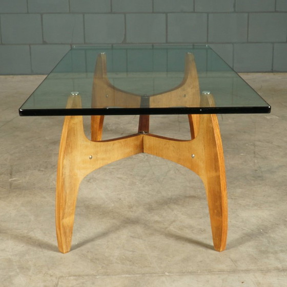 Table basse style années 60 – Bois et verre – Tables basses, Glass, Wood (photo 12 of 16)