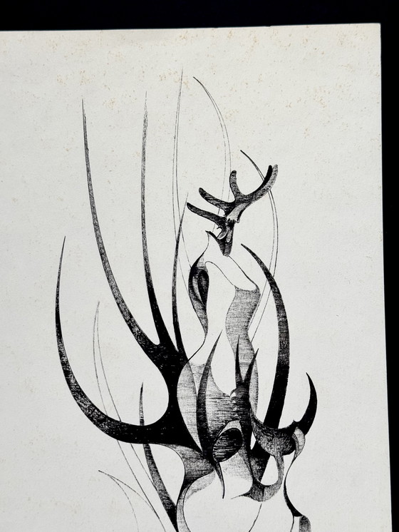 Image 1 of Eugène Eechaut (1928-2019) - Ink Composition (1970)