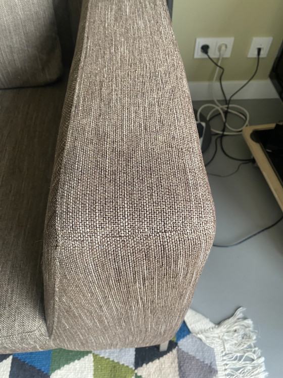 Image 1 of Canapé d'angle Montel Tristan en tissu marron