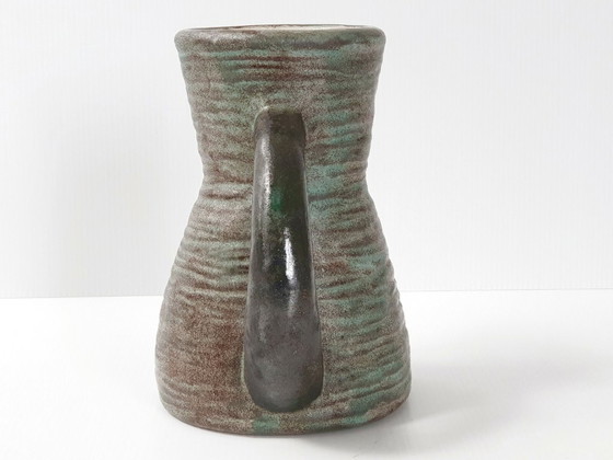 Image 1 of Schitterende vintage Franse kan uit de jaren 1950-1960, gesigneerd LMR, keramisch steengoed, jaren 50/60.