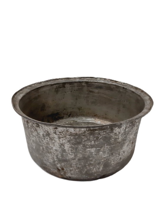 Image 1 of Pot en cuivre antique de la fin du XIXe siècle, étamé