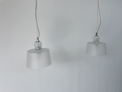 2 x Acquatinta Murano Glazen Hanglampen (Satijnen Afwerking) – Murano Glass (photo 2 of 14)