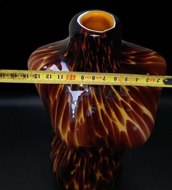 Vaso Valerius particolarmente bello!!, murano, Vasi, Vetro, Nero (foto 7 di 8)