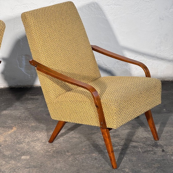 Image 1 of Twee Jaroslav Smidek fauteuils, jaren 60