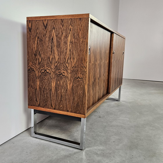 Image 1 of Credenza vintage con ante scorrevoli, palissandro