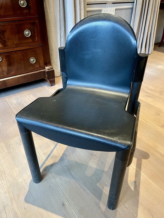 Image 1 of 8x Thonet Flex 1976 Gerd Lange Black