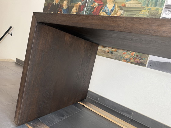 Image 1 of Bureau Hostede Raanhuis 210 x 90 x 78 cm donkerbruin hout