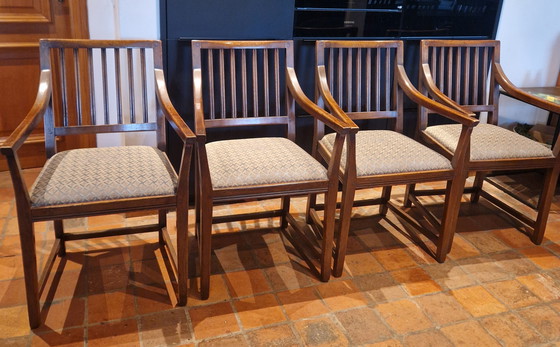 Image 1 of 4 Art Nouveau Schuitema Armchairs, Dining chairs