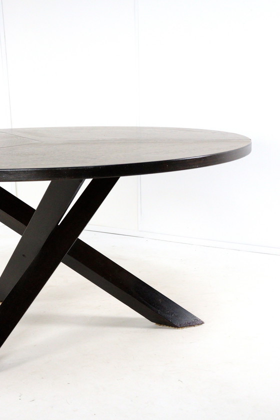 Image 1 of Gerard Geytenbeek wenge round dining table vintage