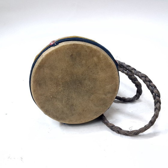 Image 1 of Handcrafted Miniature Wooden Drum