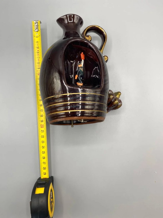 Animated Ceramic Musical Carafe, Lamplighter Figurine, Wind-Up Mechanism – France & Daverkosen (photo 3 of 3)