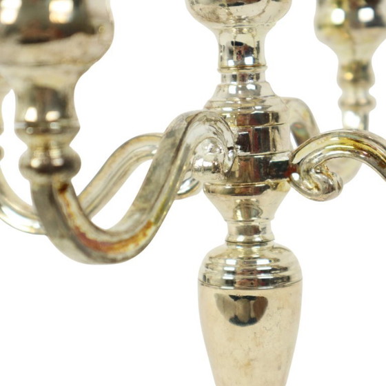 Image 1 of Portavelas antiguo chapado en plata