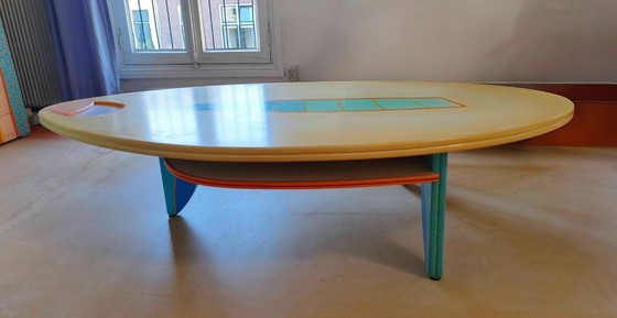 Image 1 of * Artistic Design Wall Cabinet and Matching Coffee Table *