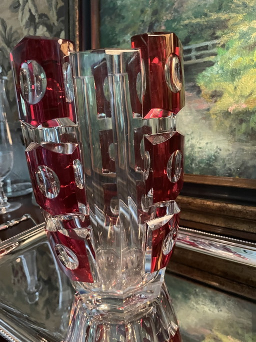 Charles Graffart - Val Saint Lambert - Vase
"Cerbère" - Signed with acid stamp - Crystal