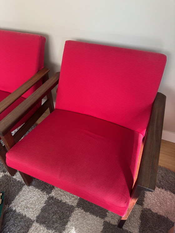 Image 1 of 2 Fauteuils Vintage Pastoe Yngve Eckström en teck FU05