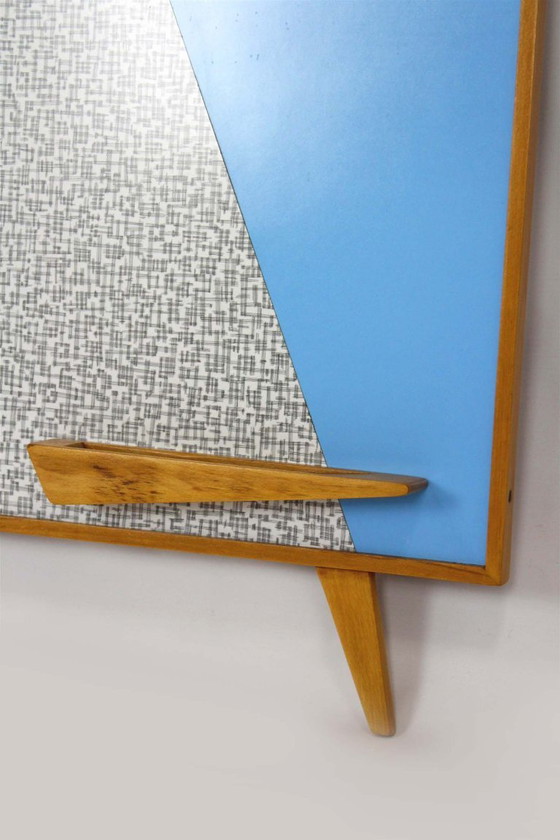 Image 1 of Restored Vintage Geometric Coat Rack from Drevokov Blatna, 1972