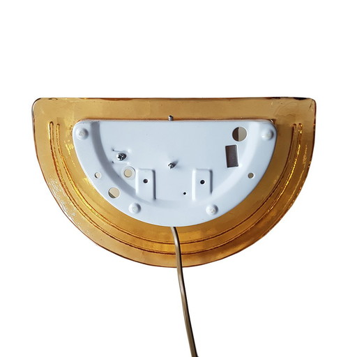 Glazen wandlamp, Italië, 1970