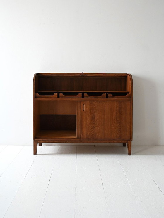 Image 1 of Secretaire vintage scandinavo in rovere di Nybro Möbelfabrik