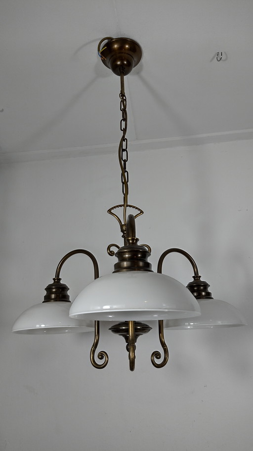 Vintage-Kronleuchter Farbe Messing