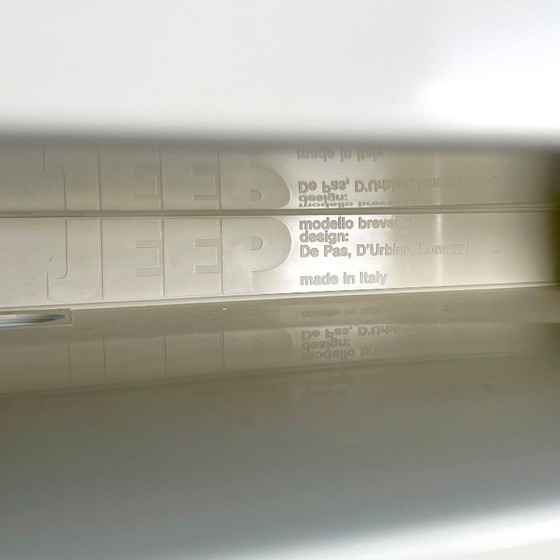 Image 1 of Witte modulaire Jeep-boekenkast van De Pas, D'Urbino en Lomazzi voor BBB, jaren 70.