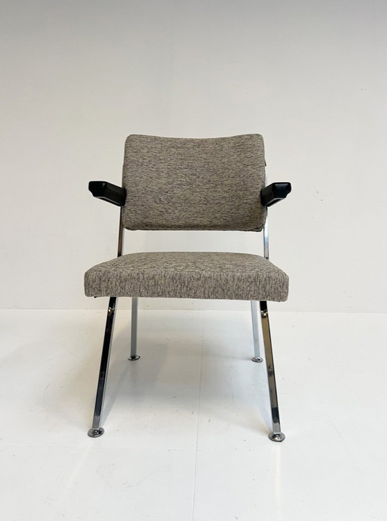 Image 1 of Sillón de diseño tapizado en gris atribuido a Gispen, años 60