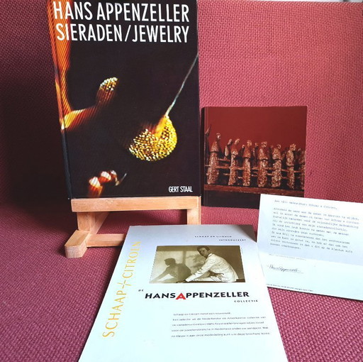 Hans Appenzeller Sieraden Boek Incl. Persoonlijke Brief Met Handtekening 28-05-1984.