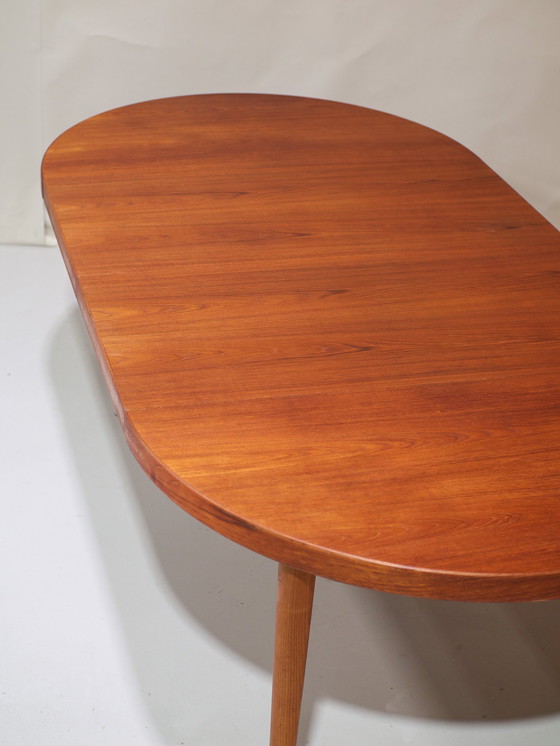 Image 1 of Extendable Dining Table Kai Kristiansen Round Teak Danish