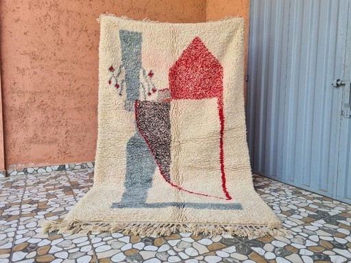 Tapis berbère tissé main traditionnelle 150/350 cm