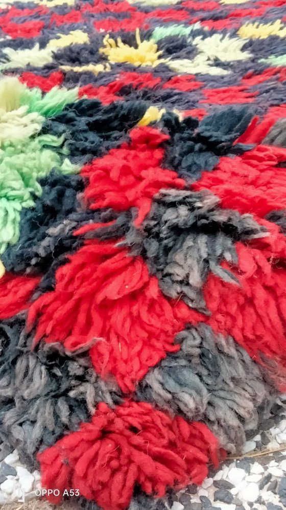 Image 1 of Hand-knotted Berber wool rug 159x100cm