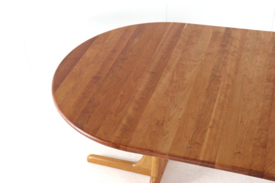 Vintage Round 2x Extendable Dining Table Danish – Wood (photo 18 of 18)