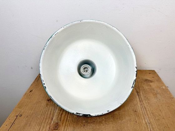 Image 1 of Green Industrial Factory Pendant Lamp, 1960s
