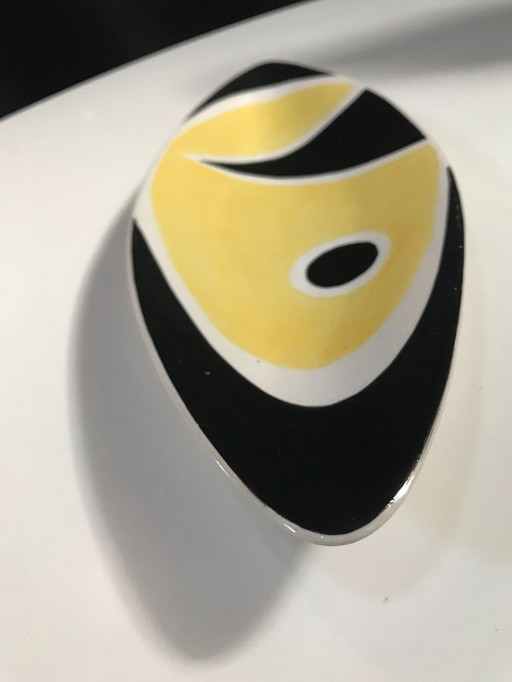 Plat • Vintage Centerpiece • « 9736 » • István Kovács • Zsolnay • 1962