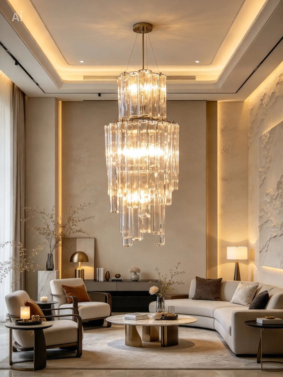 Barovier and Toso Murano, Barovier & Toso, Chandeliers, Brass, Murano Glass, Gold (photo 5 of 6)