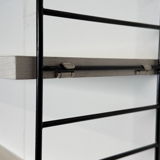 Image 1 of Vintage wall rack Nisse Strinning with 7 white shelves