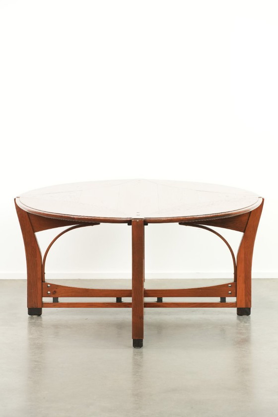 Image 1 of Ovale Art Nouveau design salontafel van Schuitema uit de Jugendstil serie