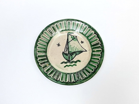 Image 1 of 4 platos de Vietri decorados por Fabbrica Ceramica Avallone, años 30