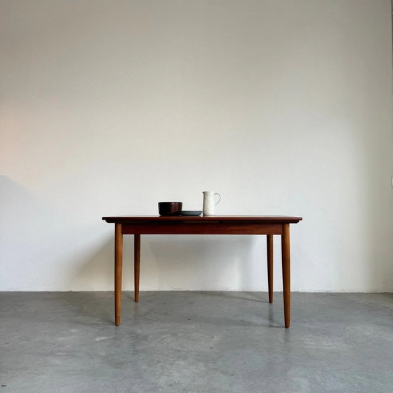 Image 1 of Vintage Danish Teak Dining Table, Extendable